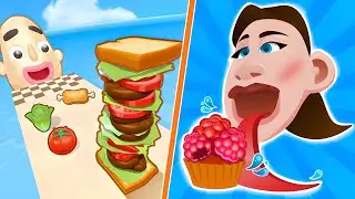 Sandwich Runner | Lick Runner - All Level Gameplay Android,iOS - NEW BIG APK UPDATE