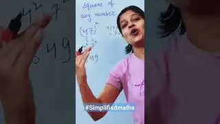 #simplifiedmaths #squareofnumbers #squareofanynumber #trending #viral #mathstrick #students