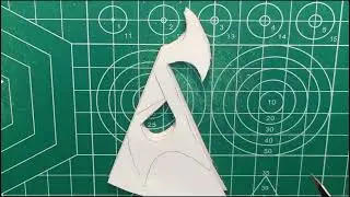 Cutting paper into an Unversed Symbol (Kingdom Hearts) parammetrical