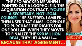 CEO Called Me ＂Just A Secretary＂ During $90M Deal Meeting; I Smiled And Just Filed One Document