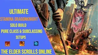 Stamina Dragonknight Solo Build for ESO Update 49 - Pure Class and Subclassing Setups