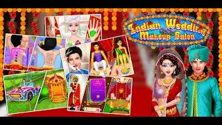 Indian Wedding Game - Traditional Wedding | Indian Princess Mehndi | Dress up, Makeup, Salon