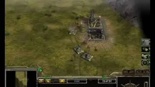 C&C Generals ZH Contra 009 Beta 2: StealthGeneral vs 2 Insane Armies (Laser & Tanks)