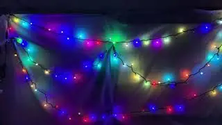 Светодиодная гирлянда ARD-BALL-CLASSIC-D13-10000-BLACK-100LED RGB (230V, 7W)(Ardecoled) Арт.025573