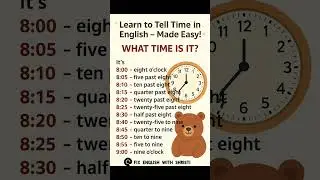 Master Time Expressions in English 🕗⏰✨