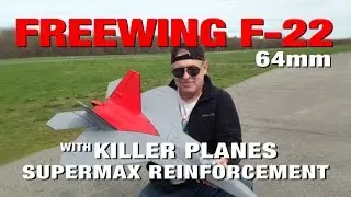 Усильте свой Freewing F-22 Raptor 64 мм с усилением Killer Planes
