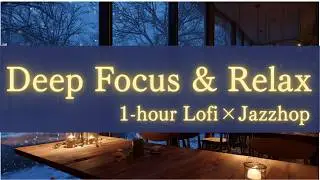 Winter Desk Jazzhop Caf&eacute; 📚❄️ | Cozy Beats to Stay Focused