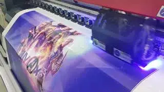 SinoColor Roll to Roll UV Printer UV-740C---Marvel ' The Avengers printing
