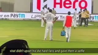 Crazy fans taking a selfie with Virat Kohli at Bengaluru #INDSL