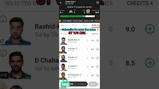 1ST IPL MATCH GT VS CSK // csk vs gt dream11 prediction // gt vs csk 🔥#shorts