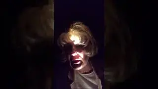 #QUARANTIMEKILLER Woman in closet with a flashlight