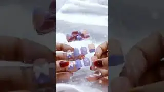 Purple fake nails set 💜