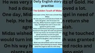 The golden touch of midas | short english stories | Useful basic english listening#story #shorts