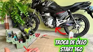 TROCA DE ÓLEO DA START 160 / QUANTO GASTEI 💵?!