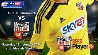 Alex Pritchard gets tackled by the referee against Bournemouth.