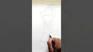 How to Make Easy Farmer Drawing | Step-by-Step Tutorial for Kids & Beginners | SnehPankh&rsquo;s Art Zone