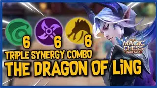 TRIPLE SYNERGY DRAGON ALTAR LING | 6 ASSASSIN 6 ELF 6 DRAGON ALTAR ! MAGIC CHESS