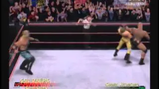 Goldberg vs Jericho & Christian (Hardcore) - WWE Raw 2 (Xbox)