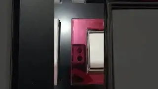 GM FourFive Naturalz Exclusive Crystalline Magenta Mirror Plate with White Switches
