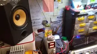 Helix HXA-400 high-end car amplifier testing after repair