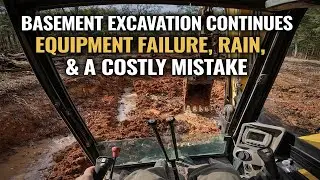 Basement Excavation Continues | Equipment Failure, Rain, and a Costly Mistake