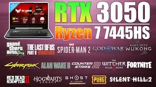 Asus TUF A15 : Ryzen 7 7445HS RTX 3050 - 15 Games Tested
