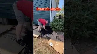 Французский дренаж своими руками &mdash; дёшево и просто #двор #дом #шорты