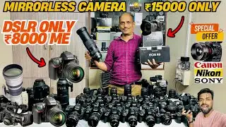 Second hand camera in mumbai DSLR / Mirrorless/ 4K /Camera/ Canon Nikon Sony sigma all camera 📸