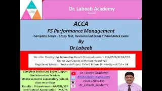 ACCA F5 Performance Management Section B 244 Hare Events  December 2016