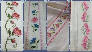 Top 100+ Amazing and Elegant Floral Cross stitch patterns || Charsuti Kerhai Ideas For Everything||