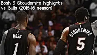 Chris Bosh & Amar&rsquo;e Stoudemire 26 pts & 5 ast combined @ Bulls (NBA RS 2015/2016) - 25.01.2016