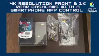 4K Resolution Front & 1K Rear Dashcams with a smartphone app control 📹📸