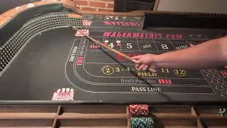 CRAPS! Lay the 4 and 10 vs just laying the 4!! Also a little Game Theory Lay bet Strategy!!