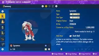 Lycanroc (Midnight Form, Any NPCs) - Solo #40 - 5 Star Chi-Yu Raid - Pokemon Scarlet/Violet