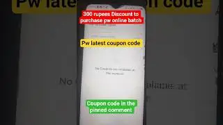 #Pwcouponcode#Pwlatestcouponcode#Pw Maximum discount coupon code #Pw2026batch coupon code