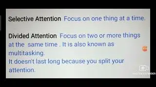 Types of ATTENTION. (Explained in Hindi) #psychology #psychology #bscnursing