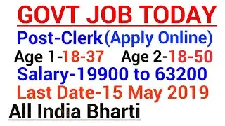 Govt jobs in May 2019|Latest Govt jobs 2019|Haryana Govt Jobs 2019(May)|All India Govt jobs 2019 May