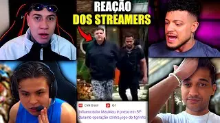 FICARAM EM CHOQUE!😱REAÇÃO DOS STREAMERS AO SABER QUE O MAUMAU FOI PRES0!