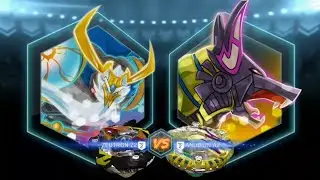 Beyblade burst app~Zac vs Akira (Zeutron Z2 vs Anubion A2)