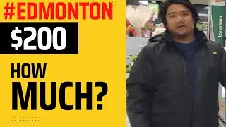What Can We Buy For $200 In Edmonton That His Boss Gave Him| Difference In Toronto VS Edmonton