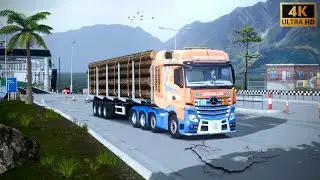 Truckers of Europe 3 wood transportation| Realistic hd gameplay.#toe3#mercedesbenz 
