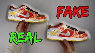 Оригинал против подделки! Сравнение кроссовок NIKE SB DUNK LOW STREET HAWKER!