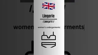 How to Pronounce Lingerie Correctly-Perfect Pronunciation  #pronunciation #english