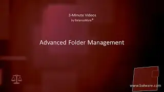 Advanced Folder Management