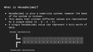 C Programming - 5.5 Binary and Hexidecimal