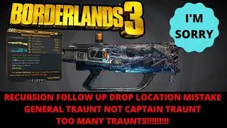 Borderlands 3 Recursion Follow Up