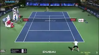 Andrey Rublev vs Marton Fucsovics ATP Dubai 2021 highlights