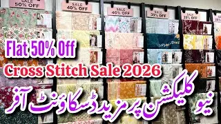 Cross Stitch Flat 50% Off Winter Collection 2026||Summer Also On Sale #crossstitch #sale 