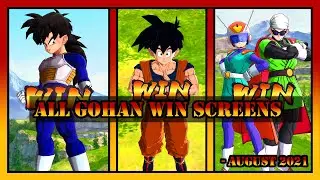 EVERY GOHAN FORM WIN SCREEN IN CHRONOLOGICAL ORDER - AUGUST 2021||DRAGONBALL LEGENDS
