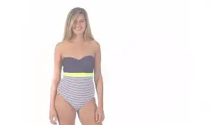 Splendid Malibu Stripe Underwire One Piece Swimsuit | SwimOutlet.com